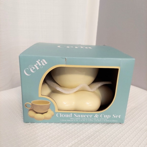 Cloud Saucer Coffee Cup Set Tea Mini Treat Tech Gift Unopened - Picture 2 of 5